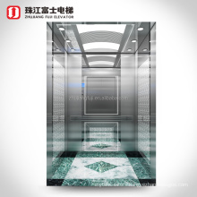 China Supplier Fuji 1350kg MRL Passenger Lift With Mirror Steel Finish